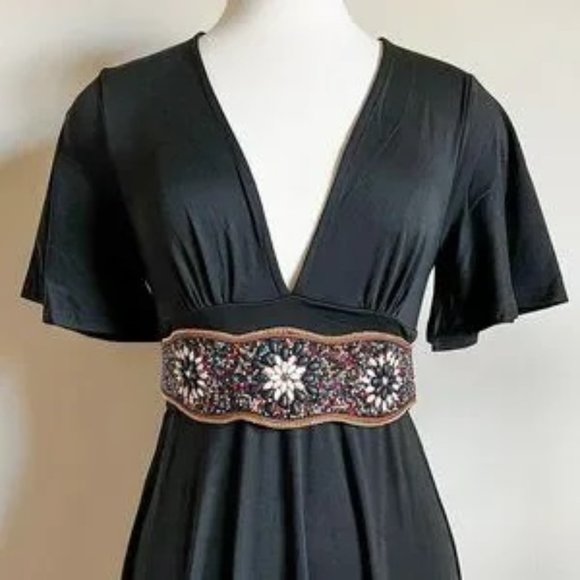 BERLIN VI Stunning Boho Gypsy Western Beaded Belt Size S/M (23" to 36") - Picture 5 of 6